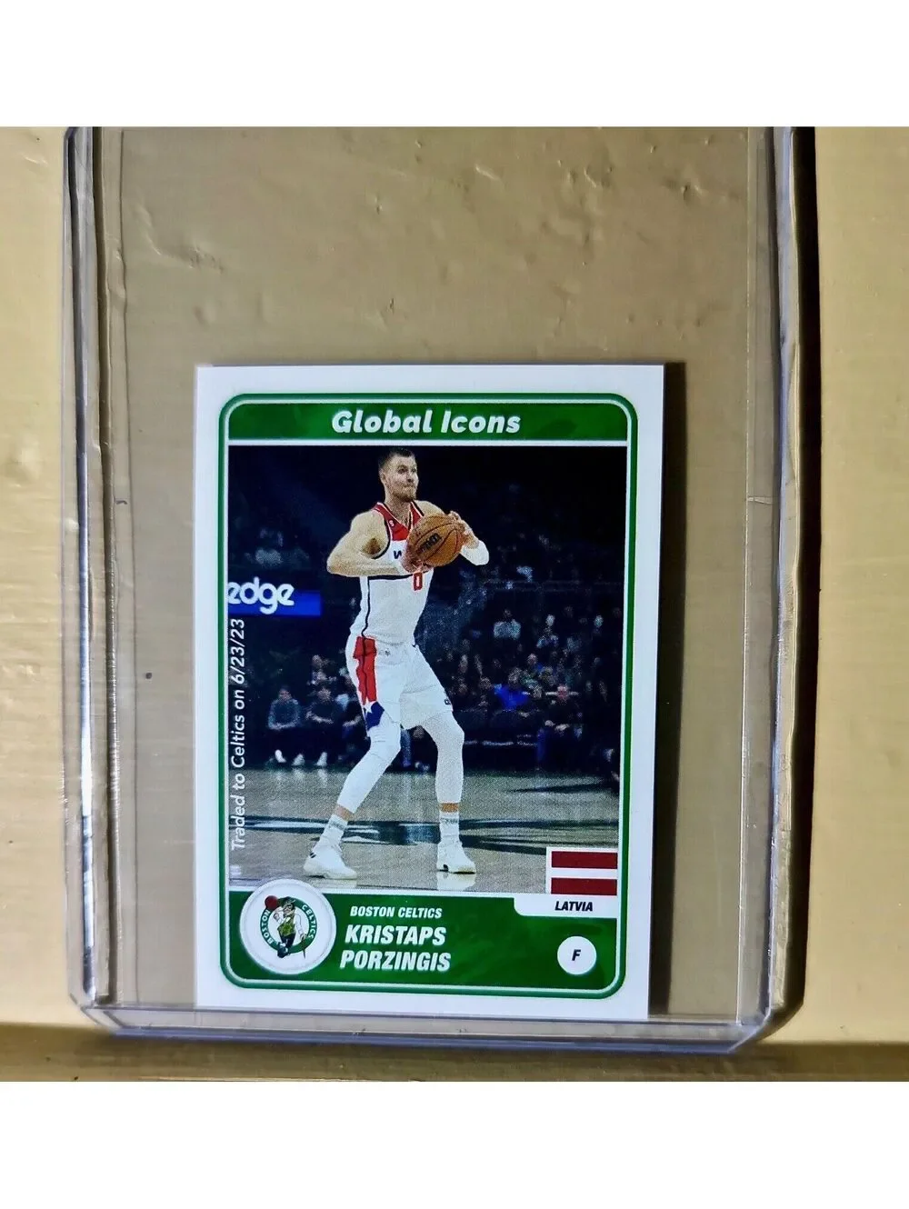 2023-24 Kristaps Porzingis Panini NBA Basketball #56 Global Icons Sticker
